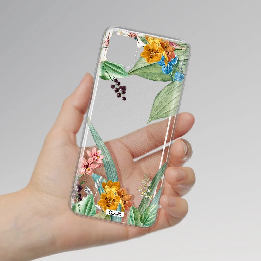 Summer Flower Vector Samsung A22 5g Clear TPU Case