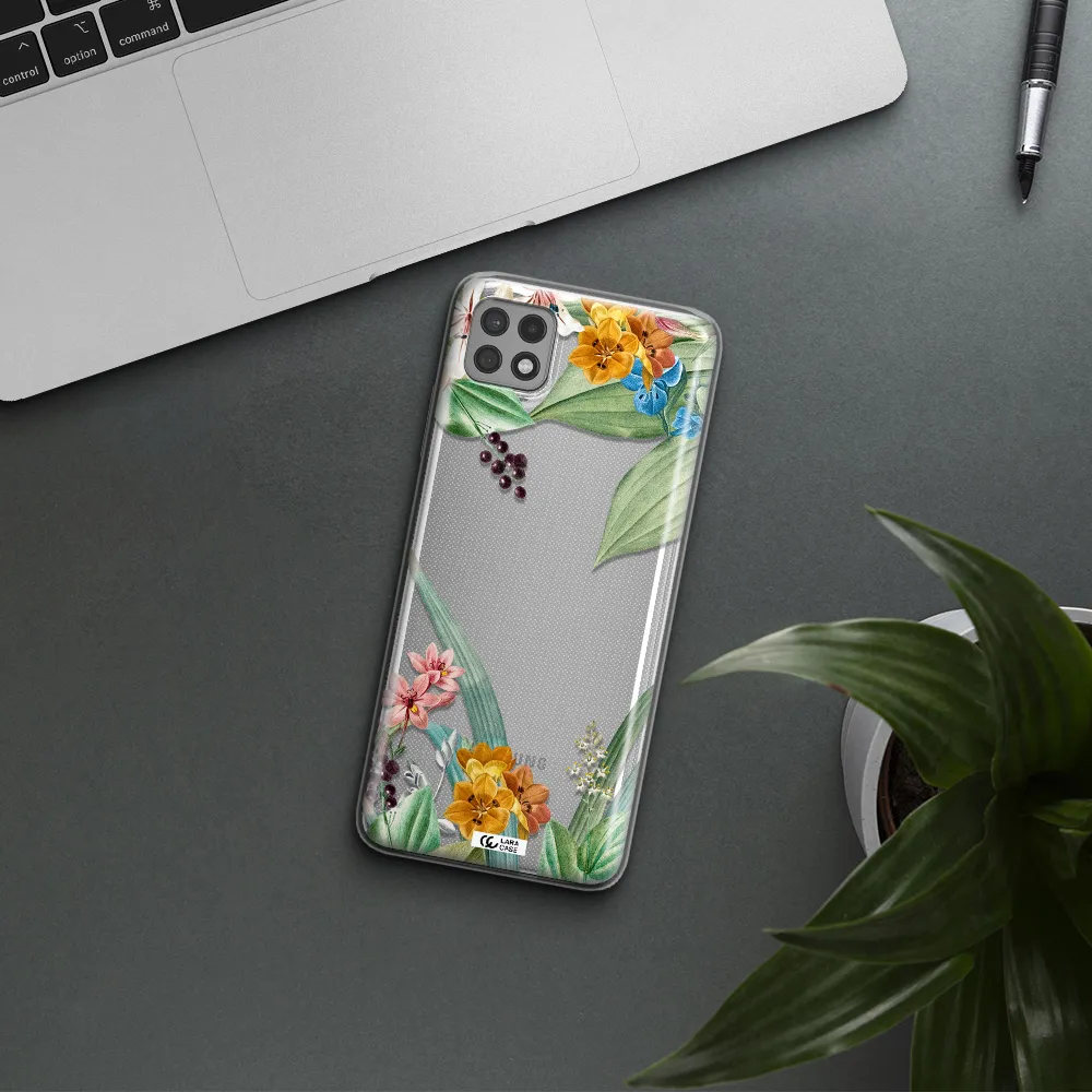 Summer Flower Vector Samsung A22 5g Clear TPU Case