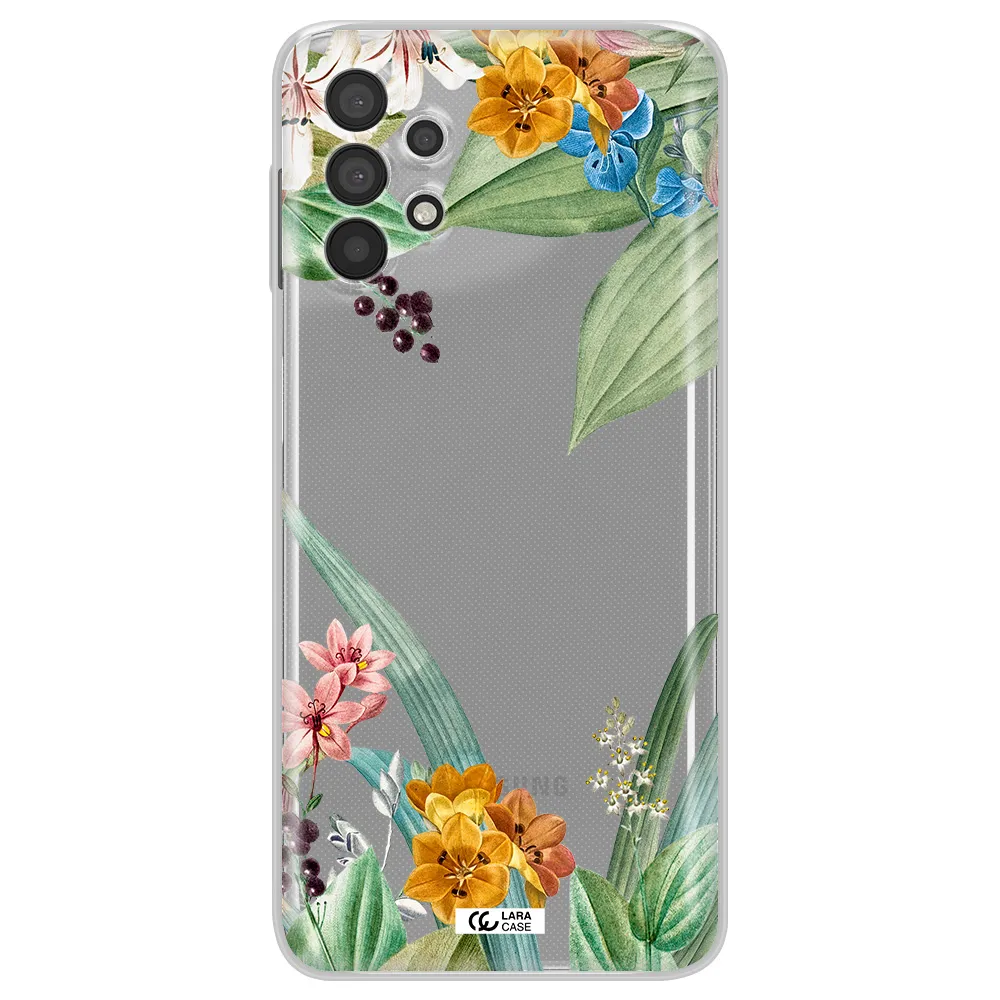 Summer Flower Vector Samsung A32 4G Clear Tpu Case