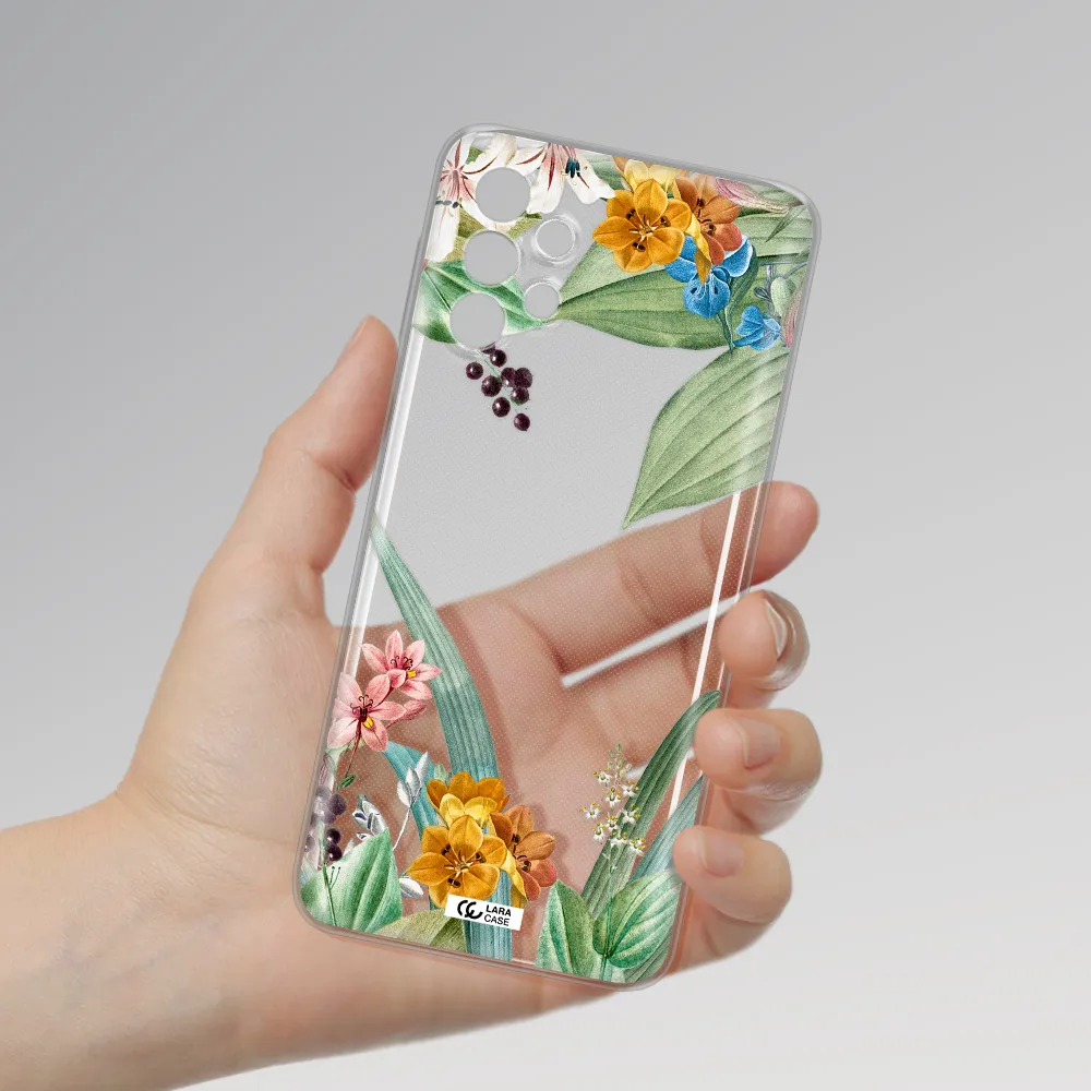 Summer Flower Vector Samsung A32 4G Clear Tpu Case