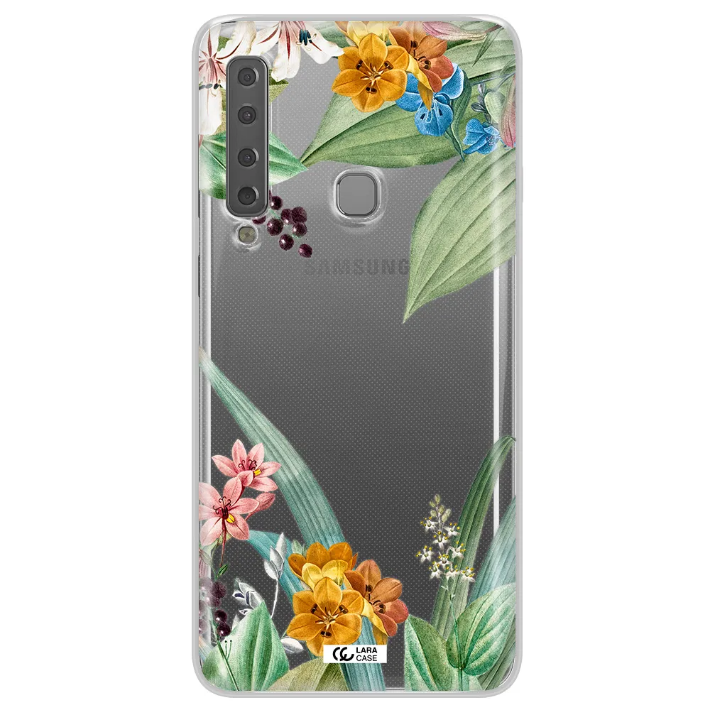Summer Flower Vector Samsung A9 2018 Clear TPU Case