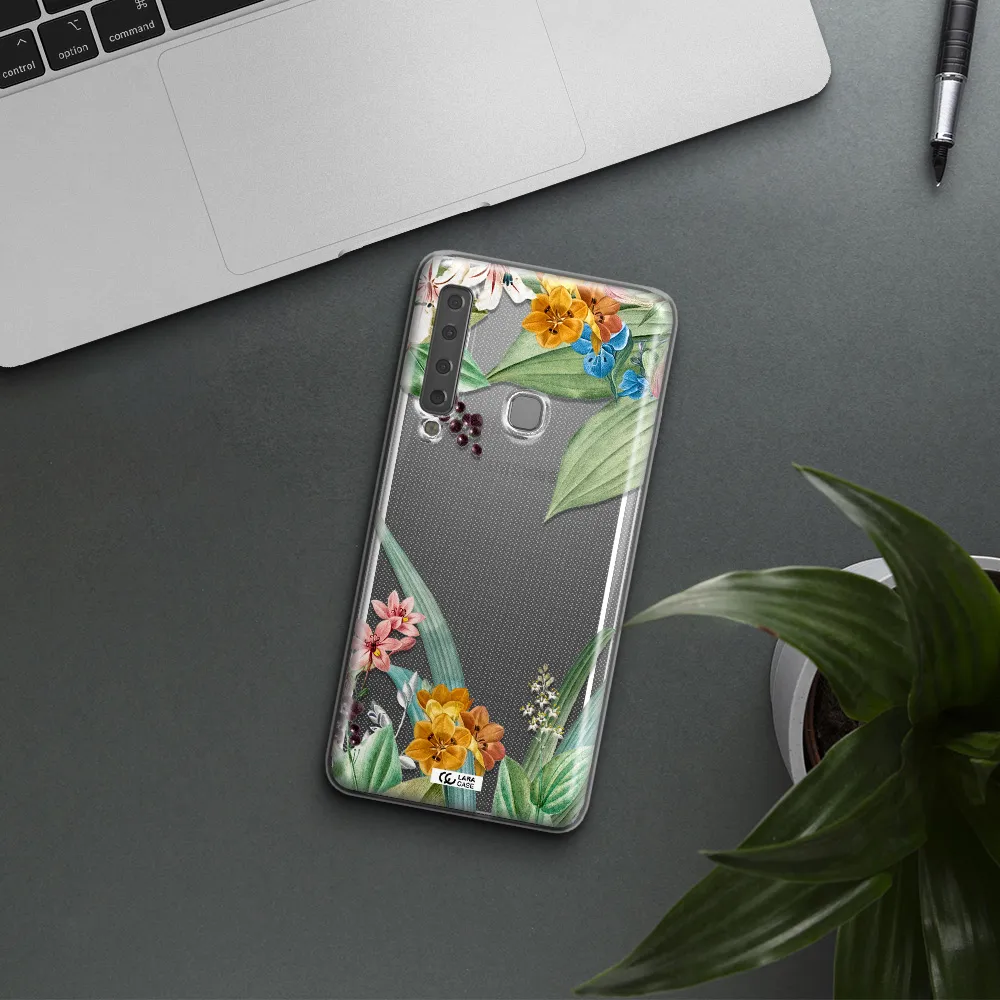 Summer Flower Vector Samsung A9 2018 Clear TPU Case