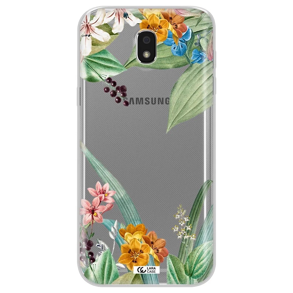 Summer Flower Vector Samsung J5 2017 Clear TPU Case