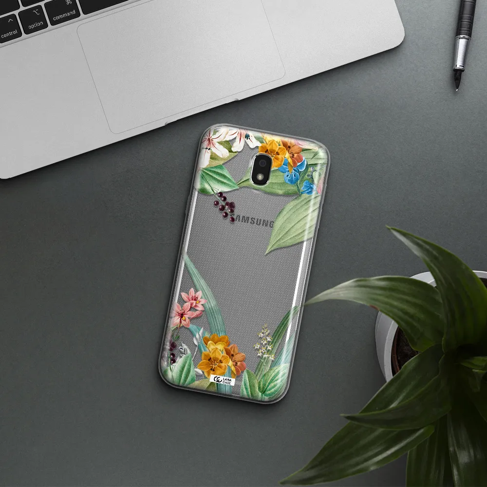 Summer Flower Vector Samsung J5 2017 Clear TPU Case