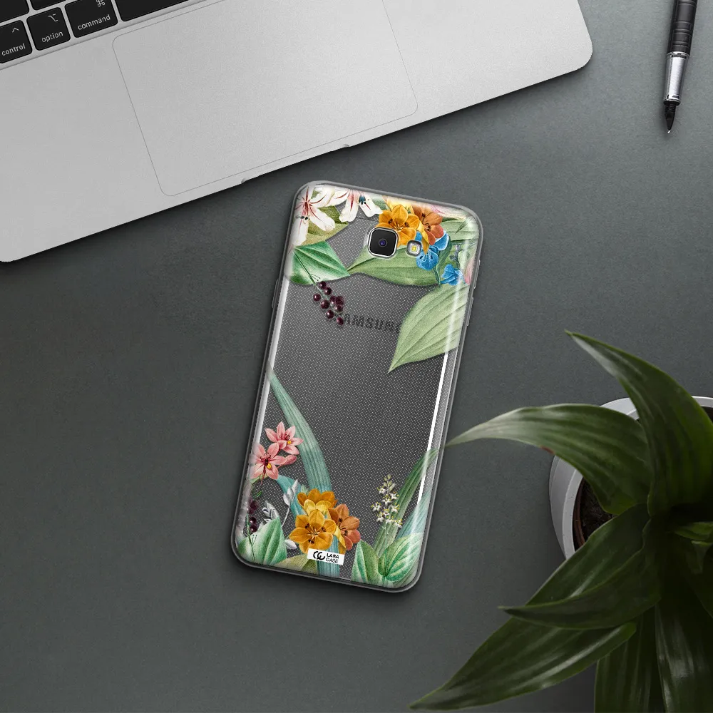 Summer Flower Vector Samsung J5 Prime Clear TPU Case
