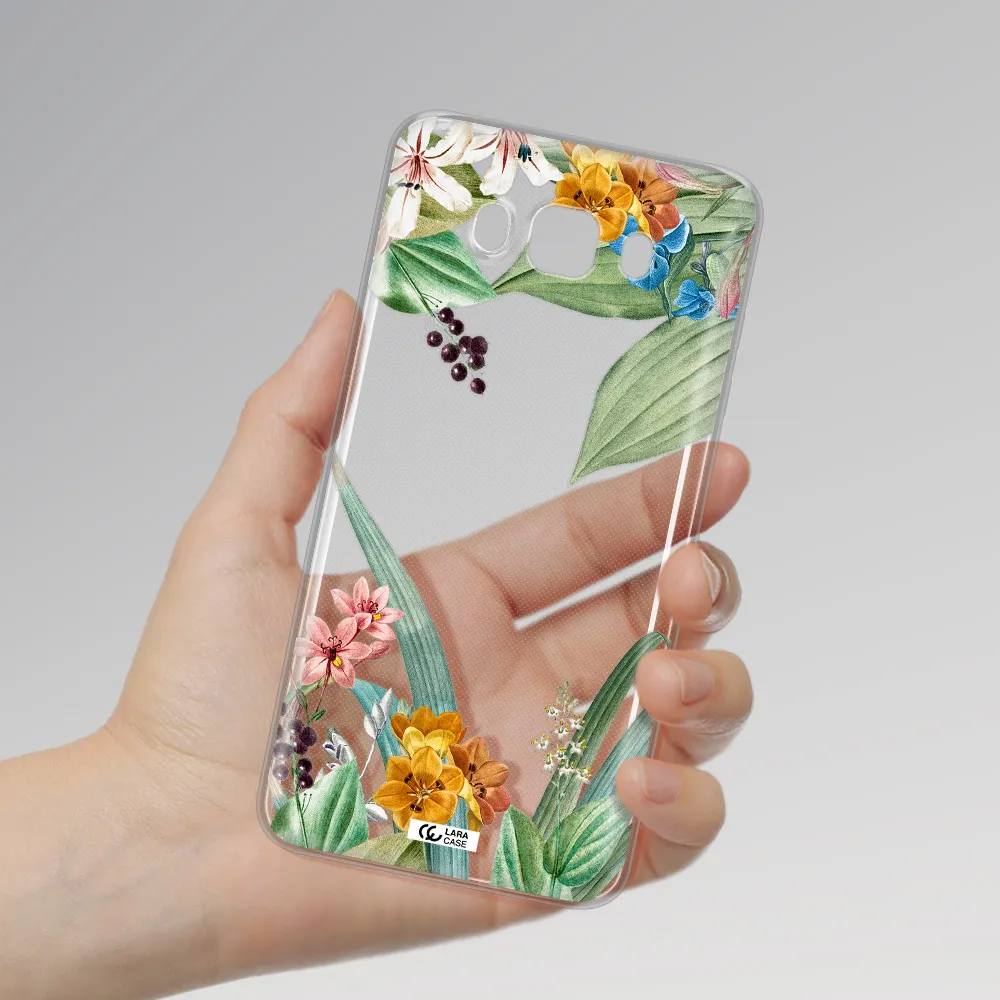Summer Flower Vector Samsung J7 2016 Clear TPU Case