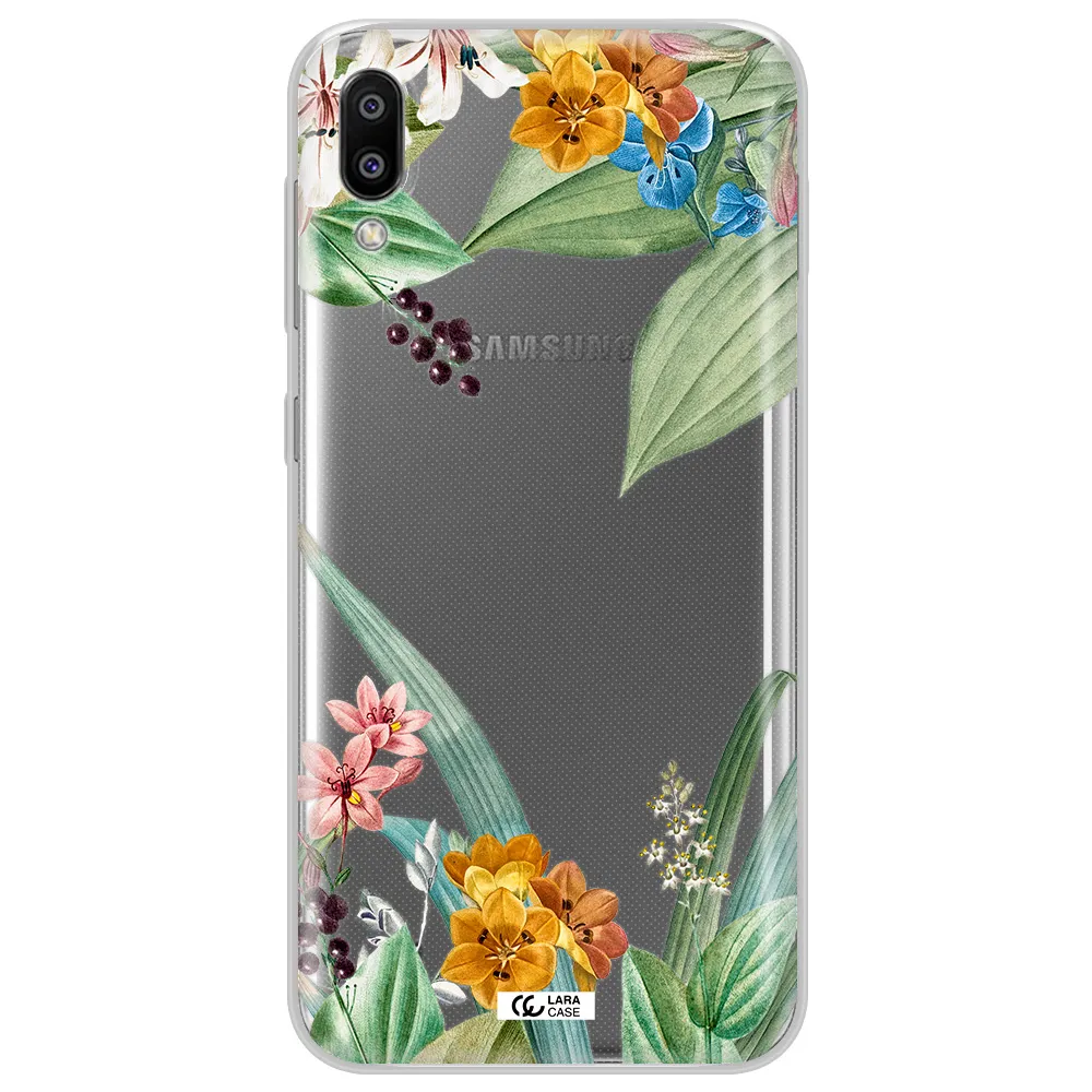 Summer Flower Vector Samsung M10 Clear TPU Case