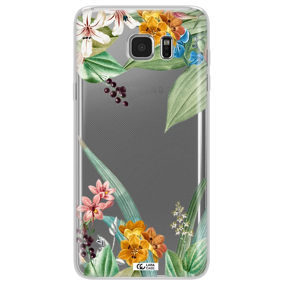 Summer Flower Vector Samsung Note 5 Clear TPU Case