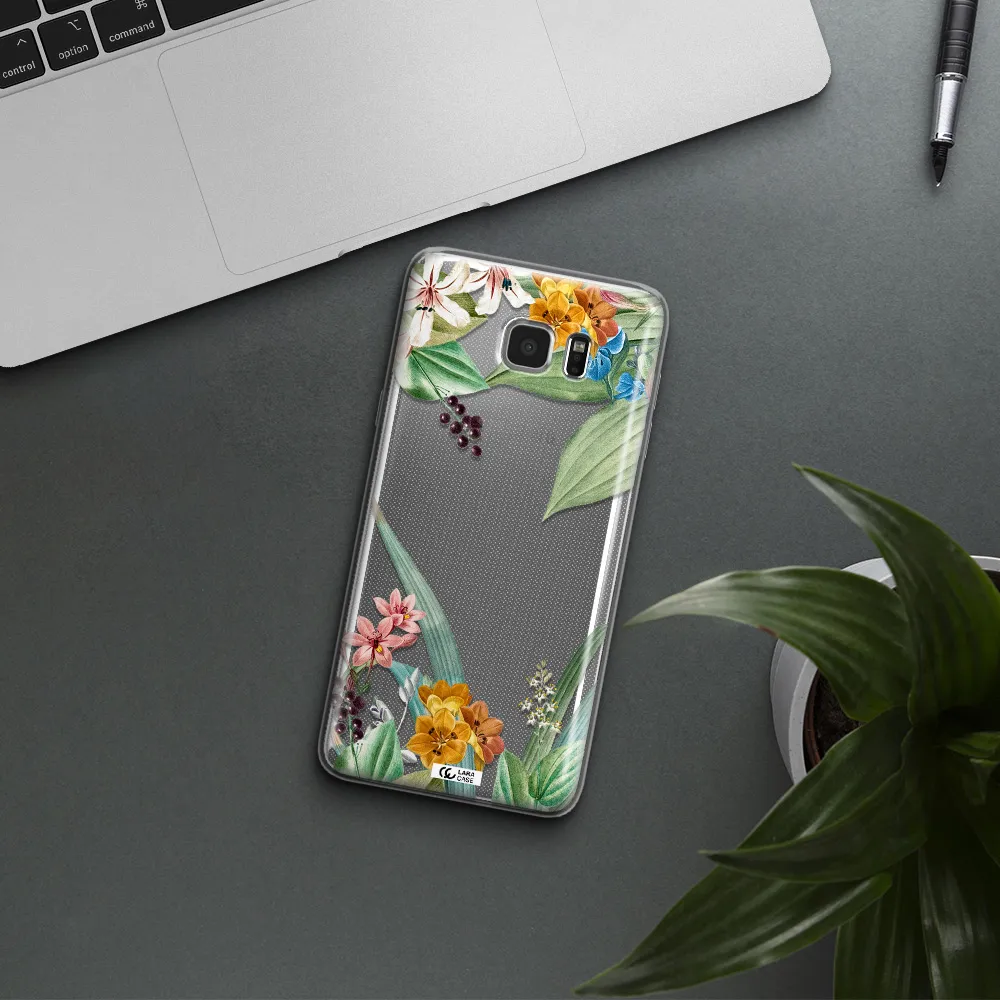 Summer Flower Vector Samsung Note 5 Clear TPU Case
