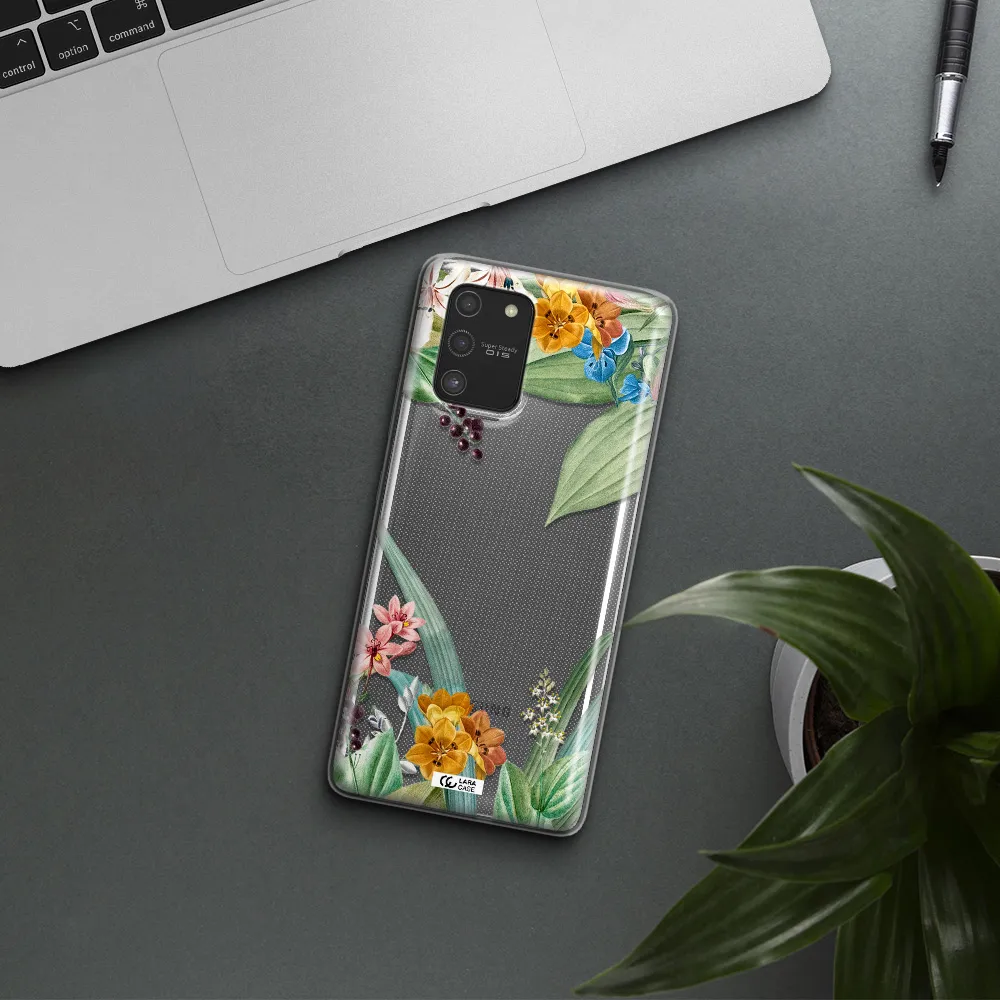 Summer Flower Vector Samsung S10 Lite Clear TPU Case