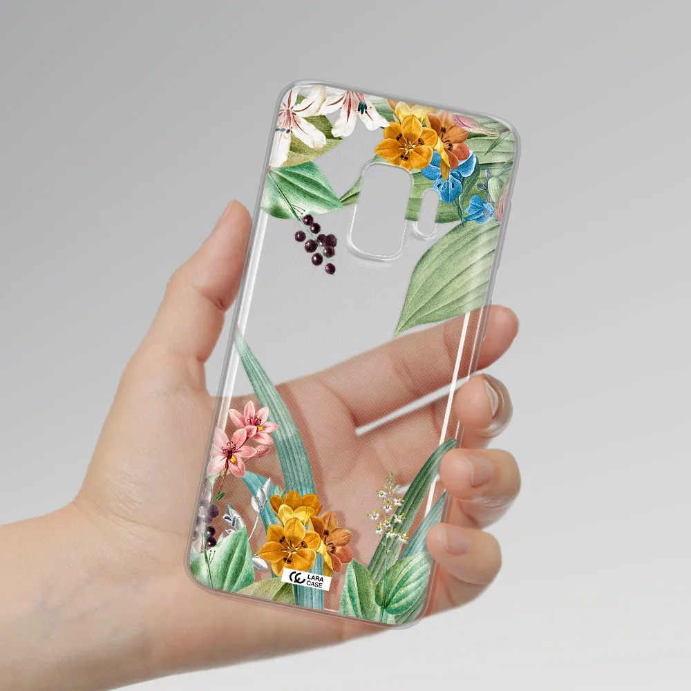 Summer Flower Vector Samsung S9 Clear TPU Case