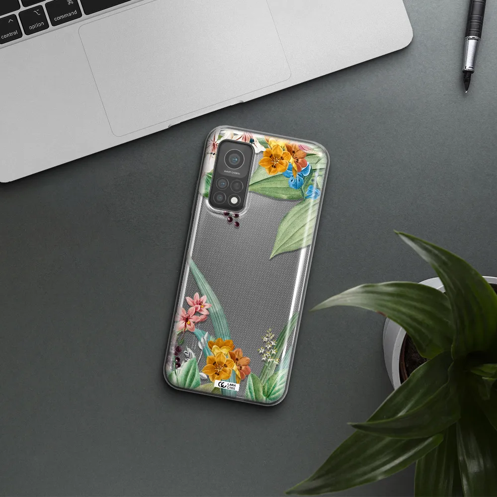 Summer Flower Vector Xiaomi Mi 10 T Pro Clear TPU Case