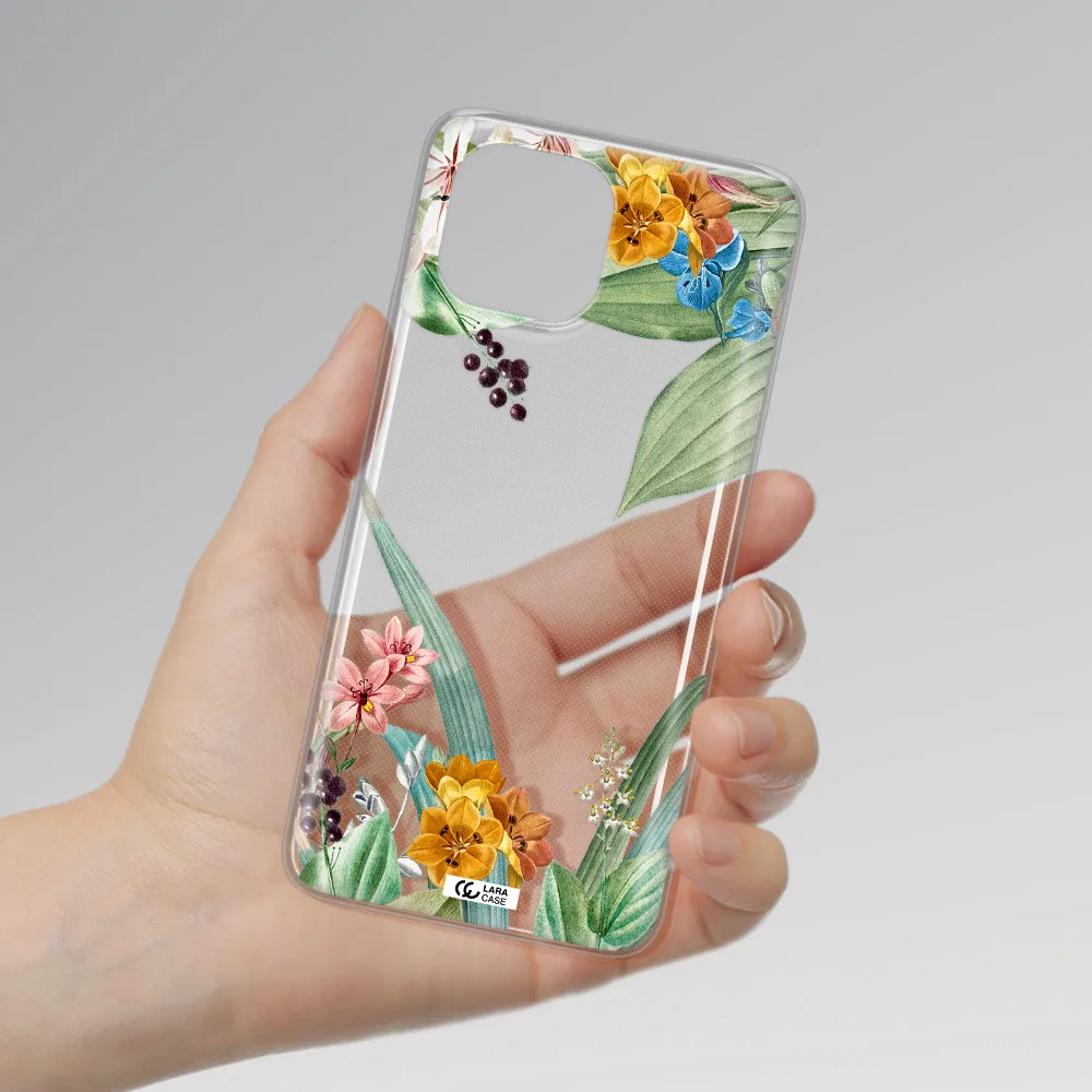 Summer Flower Vector Xiaomi Mi 11 Lite Clear TPU Case