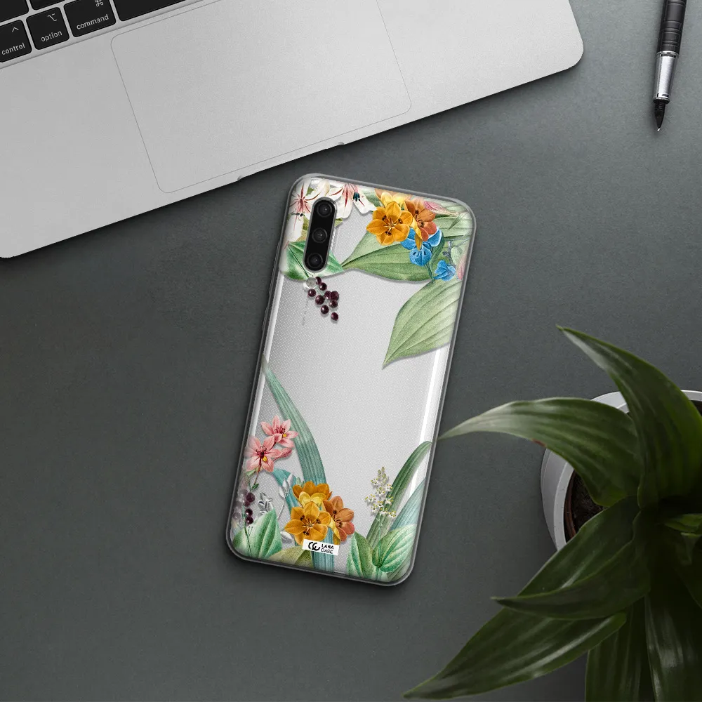Summer Flower Vector Xiaomi Mi 9 Lite Clear Tpu Case