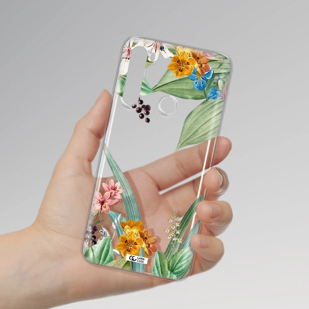 Summer Flower Vector Xiaomi Note 8 Clear TPU Case