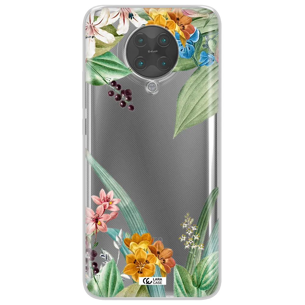 Summer Flower Vector Xiaomi Poco F2 Pro Clear TPU Case