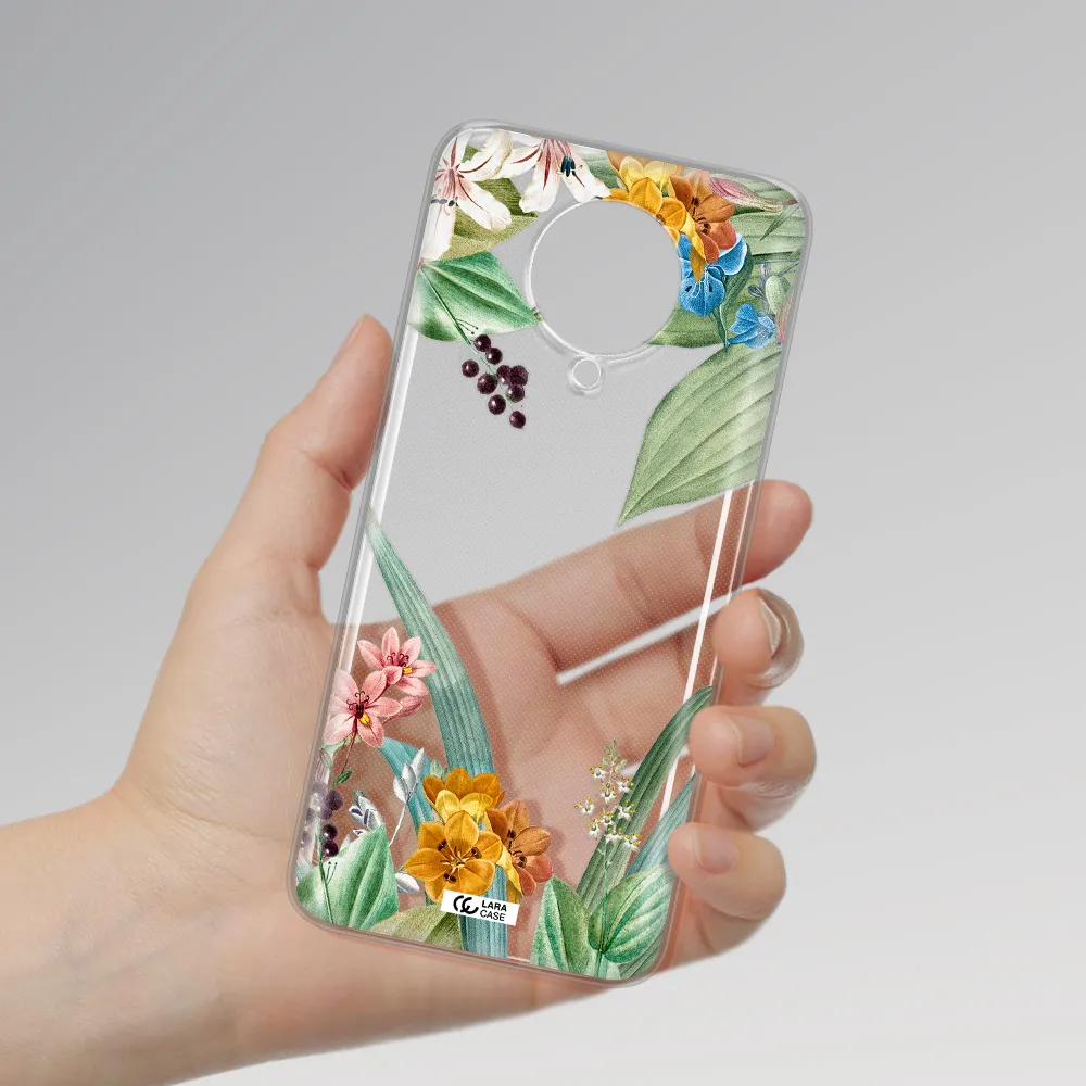 Summer Flower Vector Xiaomi Poco F2 Pro Clear TPU Case