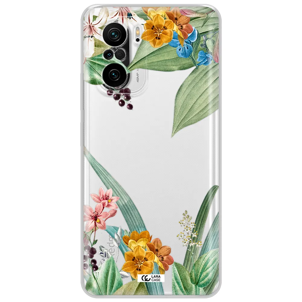 Summer Flower Vector Xiaomi Poco F3 Clear Tpu Case