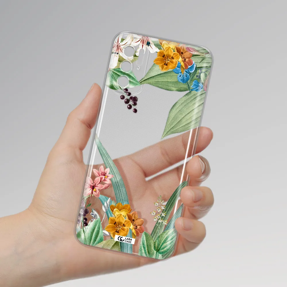 Summer Flower Vector Xiaomi Poco M4 Pro 5G Clear Tpu Case