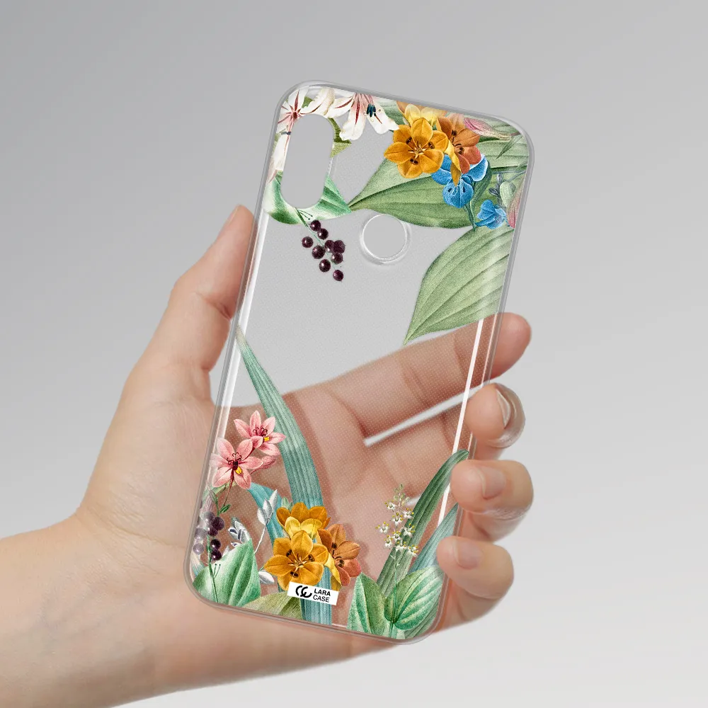 Summer Flower Vector Xiaomi Redmi 6 Pro Clear TPU Case