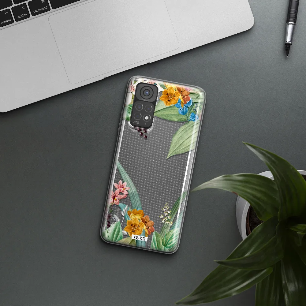 Summer Flower Vector Xiaomi Redmi Note 11 Clear TPU Case