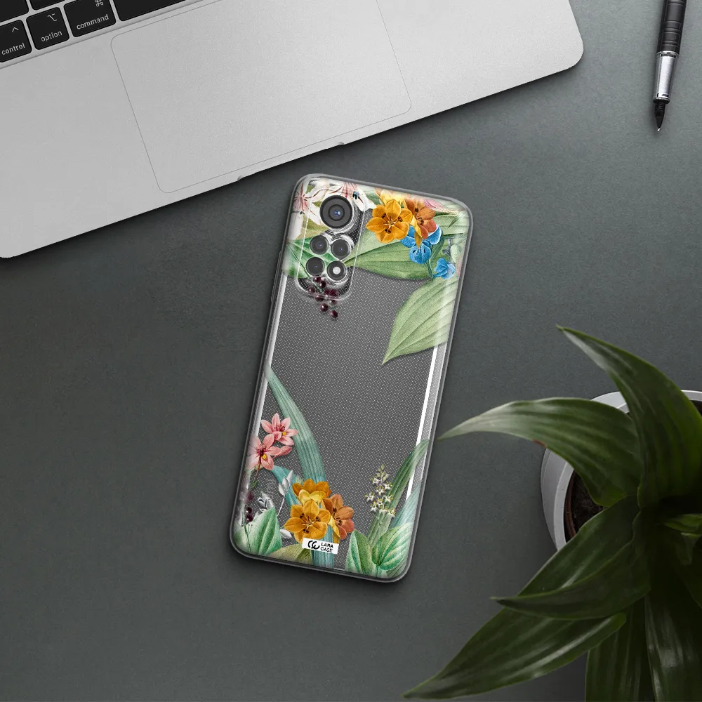 Summer Flower Vector Xiaomi Redmi Note 11S Clear Tpu Case