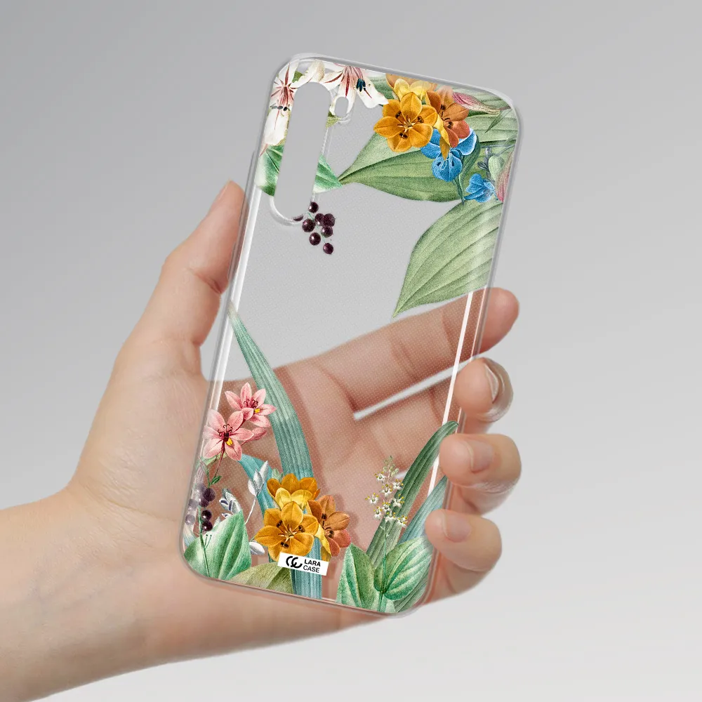 Summer Flower Vector Xiaomi Redmi Note 8T Clear Tpu Case