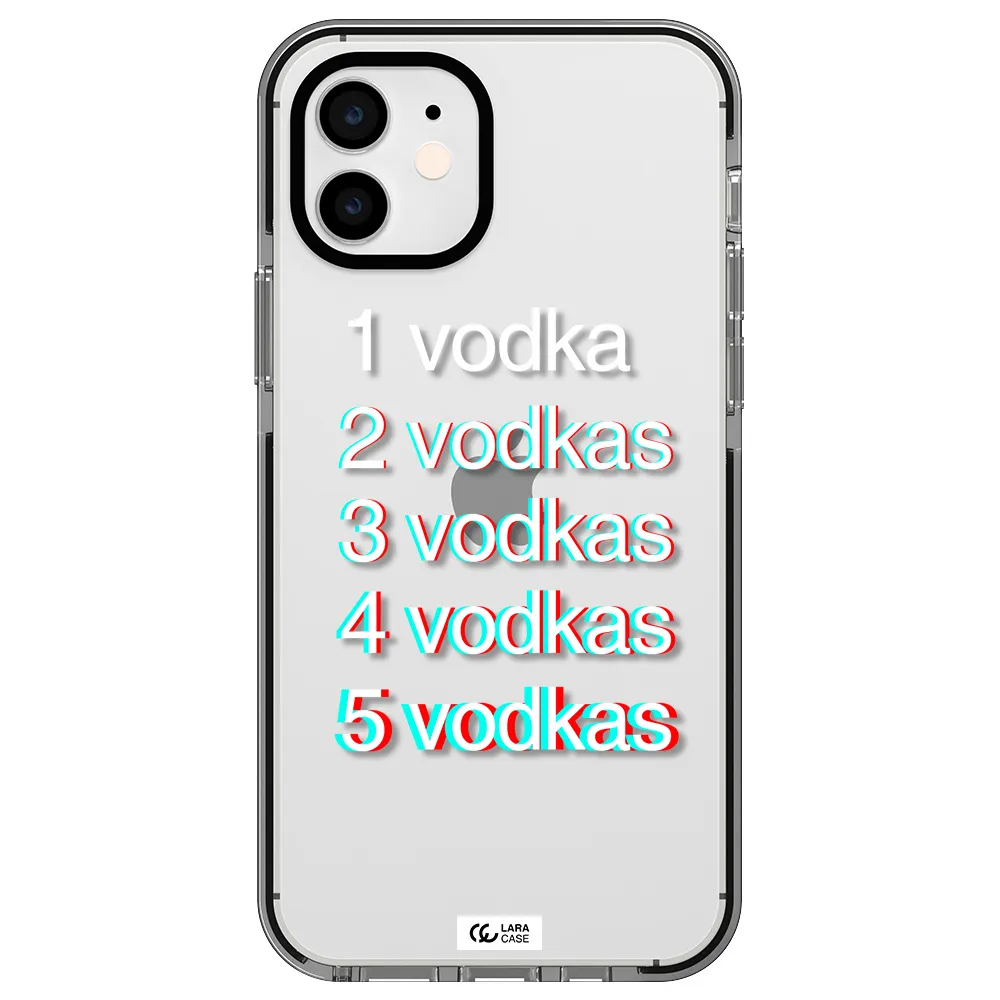 Vodka Apple iPhone 11 impact black border Case