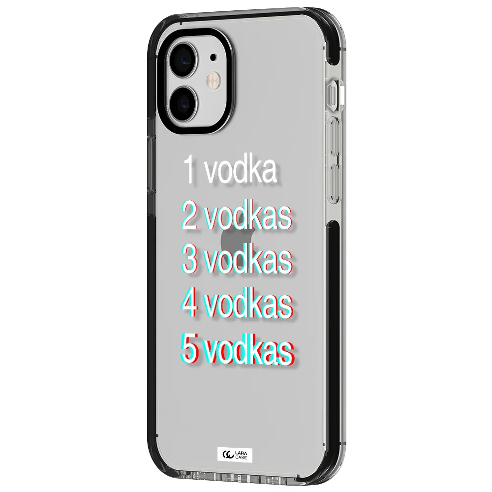 Vodka Apple iPhone 11 impact black border Case