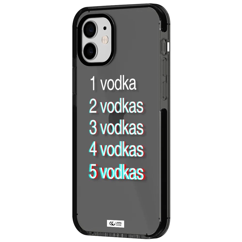 Vodka Apple iPhone 11 impact Smoke Black Case