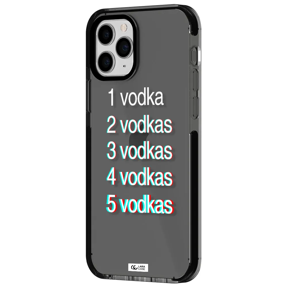 Vodka Apple iPhone 11 pro impact Smoke Black Case