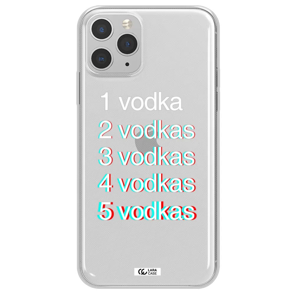 Vodka Apple iPhone 11 pro max Clear TPU Case