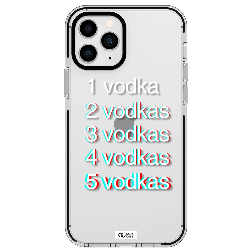 Vodka Apple iPhone 11 pro max impact black border Case