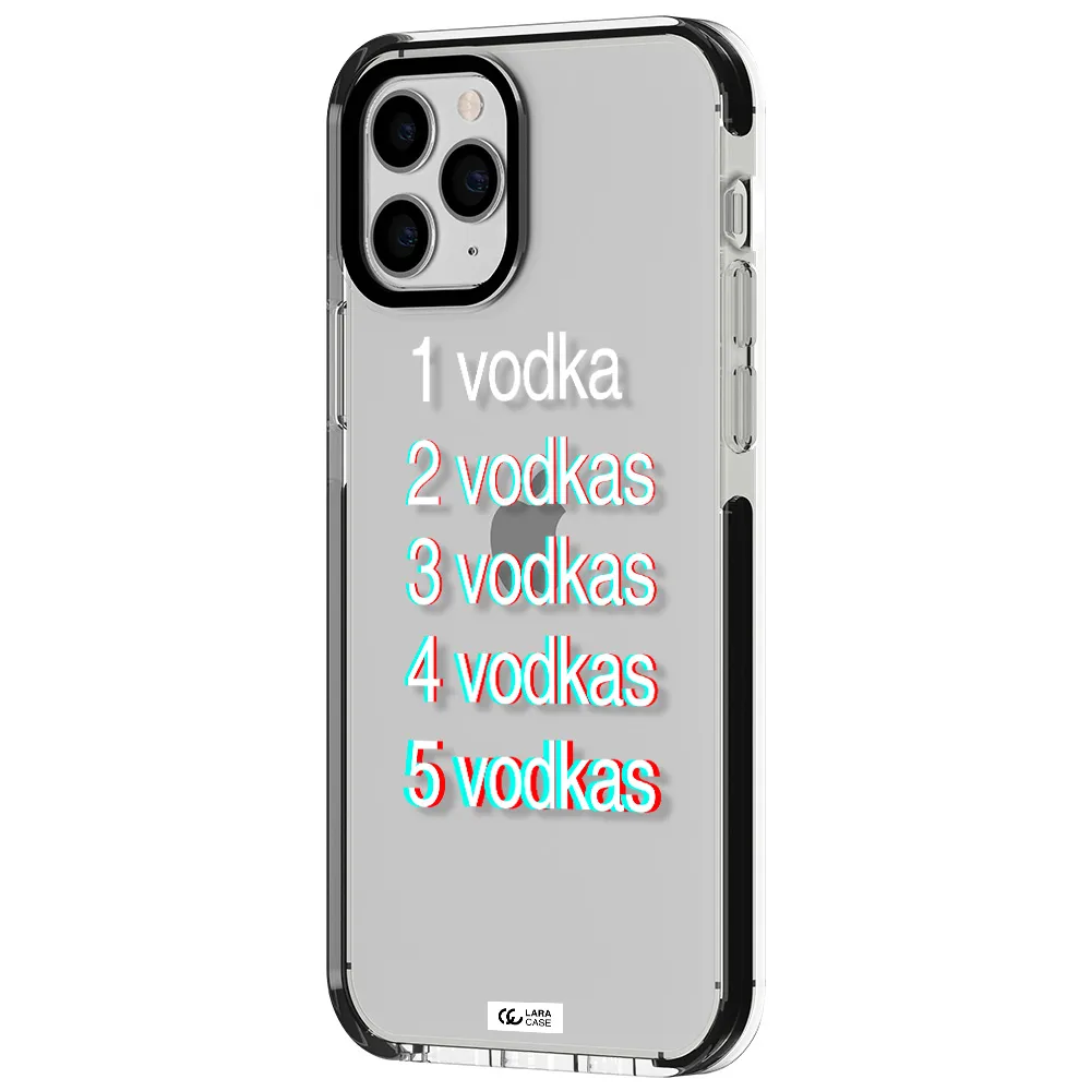 Vodka Apple iPhone 11 pro max impact black border Case