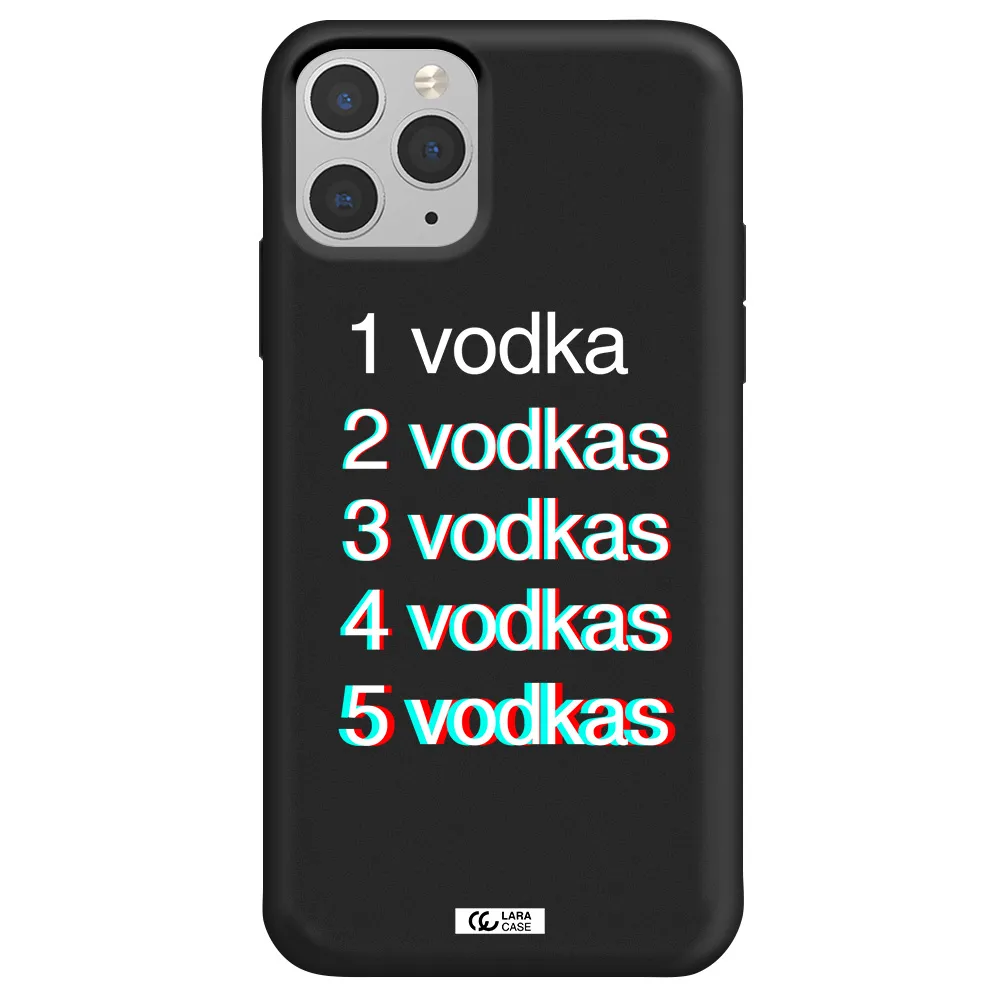 Vodka Apple iPhone 11 pro max Silicone black Case