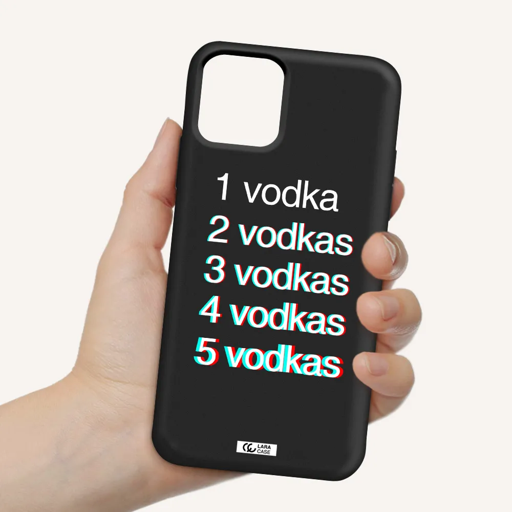 Vodka Apple iPhone 11 pro max Silicone black Case