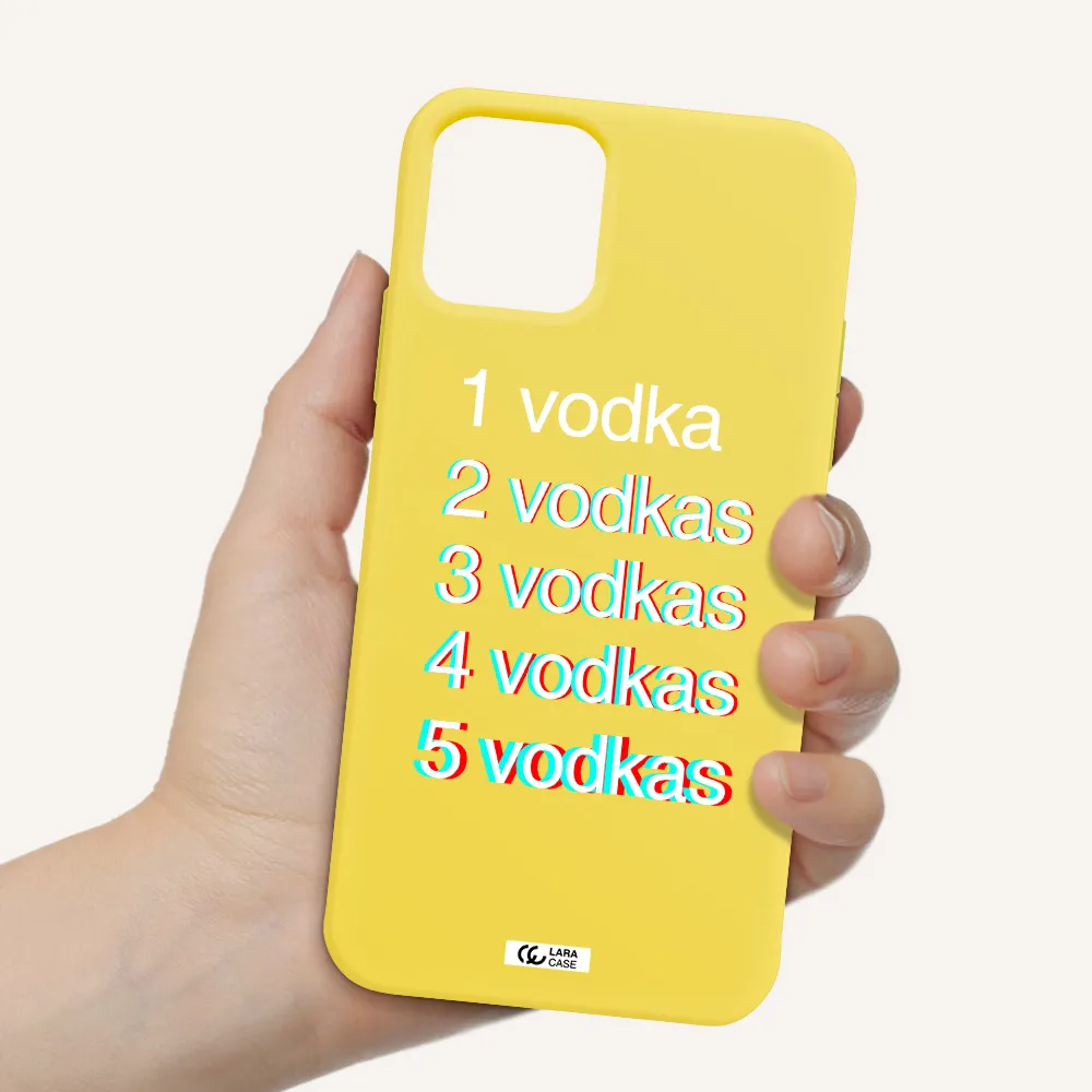 Vodka Apple iPhone 11 pro max Silicone canary yellow Case