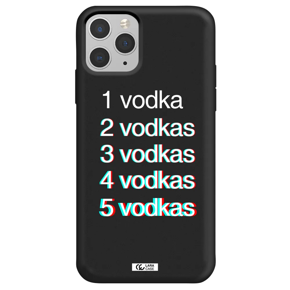 Vodka Apple iPhone 11 pro Silicone black Case