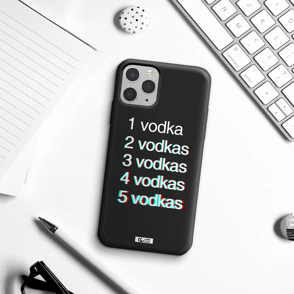 Vodka Apple iPhone 11 pro Silicone black Case