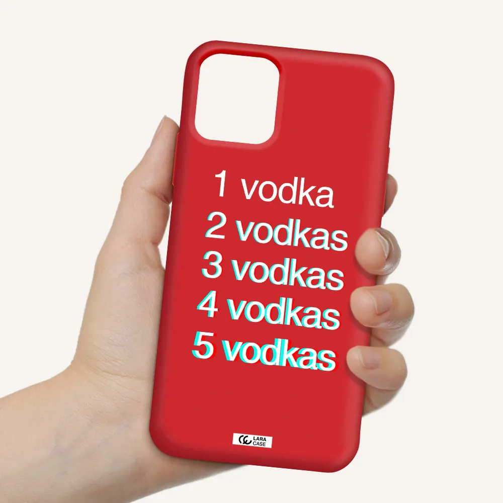 Vodka Apple iPhone 11 pro Silicone Imperial Red Case