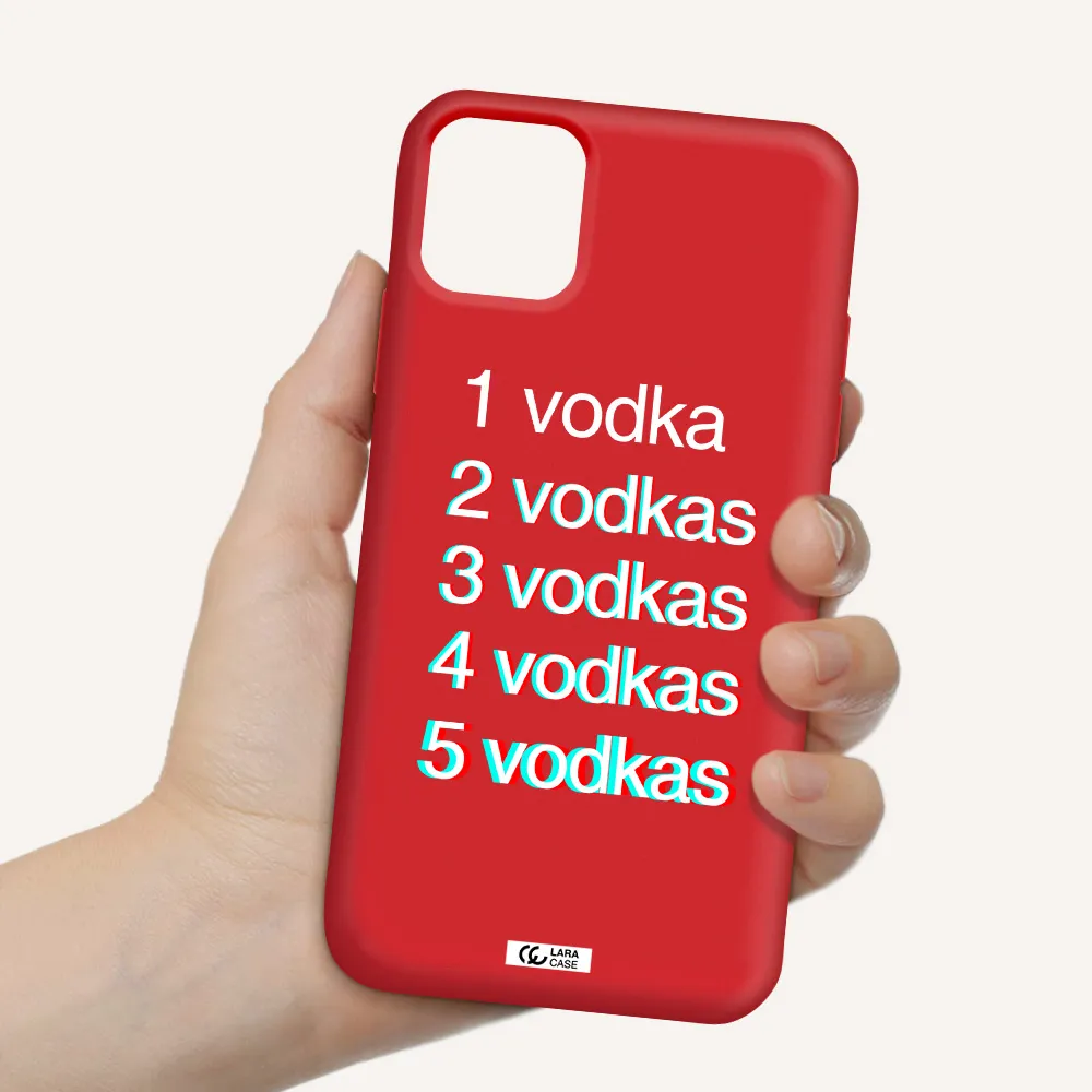 Vodka Apple iPhone 11 Silicone Imperial Red Case