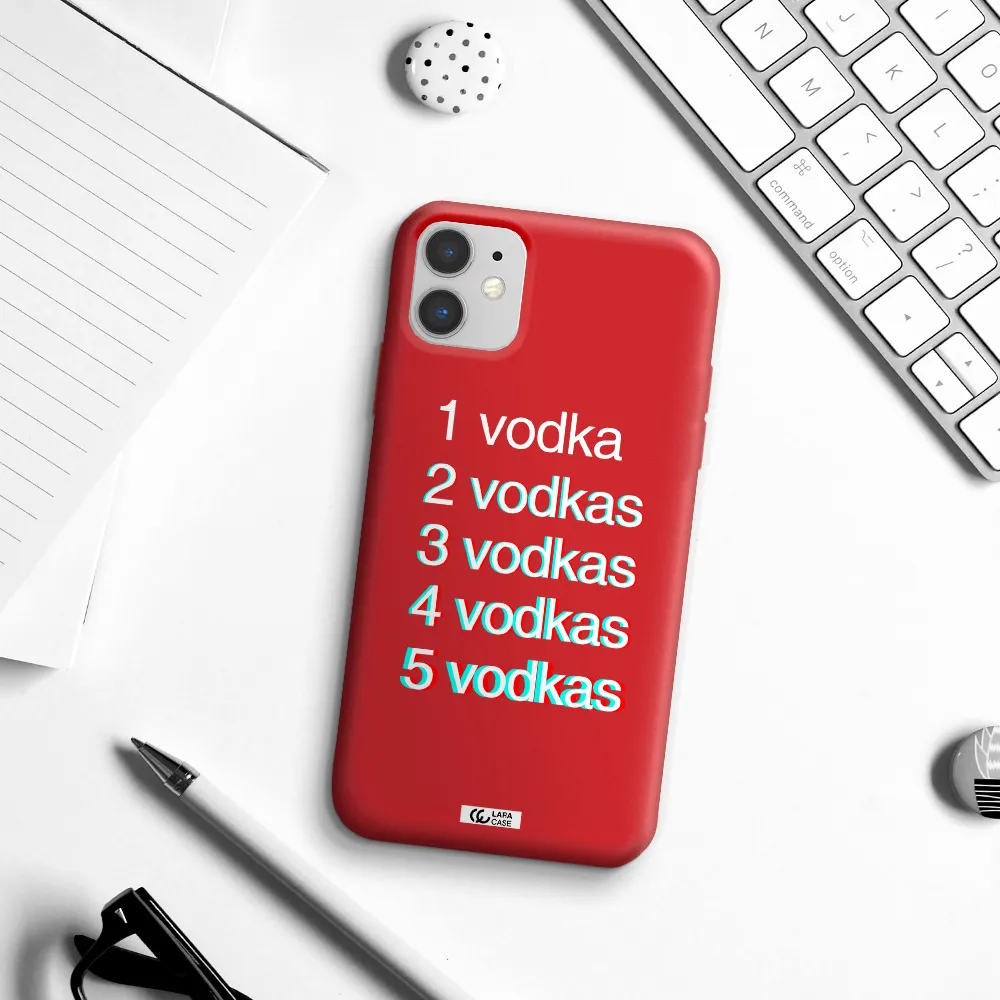 Vodka Apple iPhone 11 Silicone Imperial Red Case