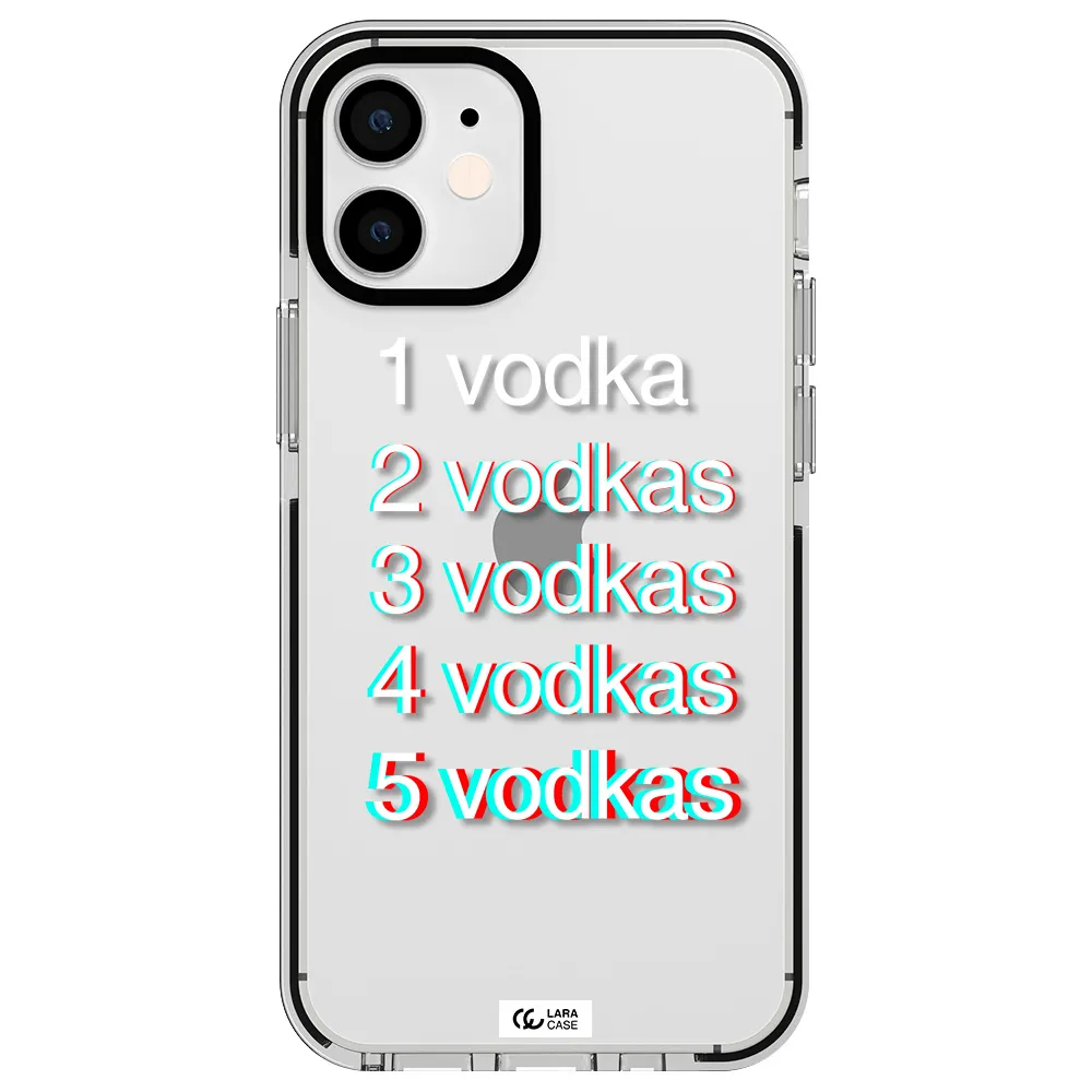 Vodka Apple iPhone 12 mini impact black border Case