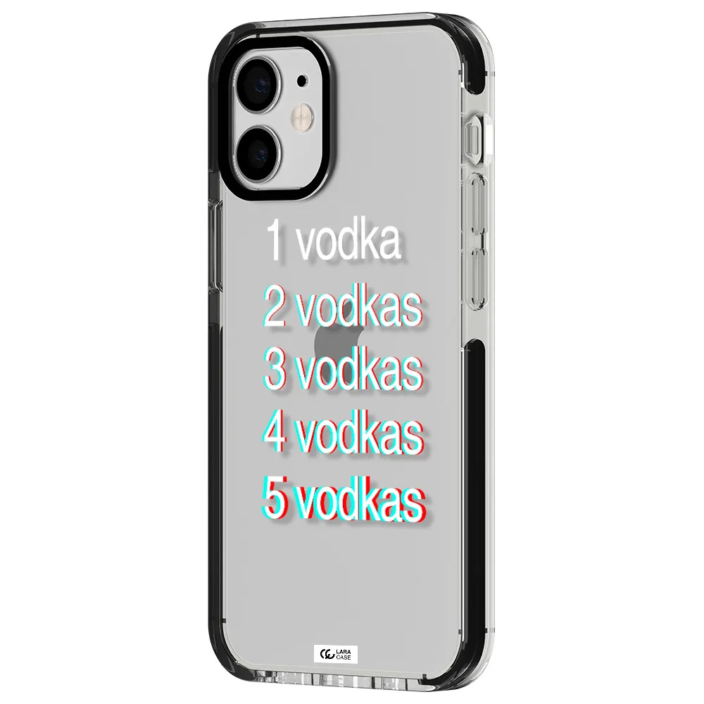Vodka Apple iPhone 12 mini impact black border Case
