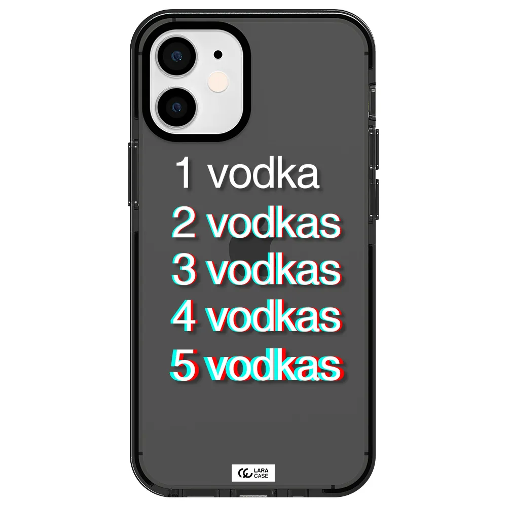 Vodka Apple iPhone 12 mini impact Smoke Black Case