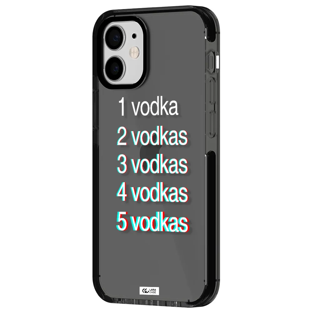 Vodka Apple iPhone 12 mini impact Smoke Black Case