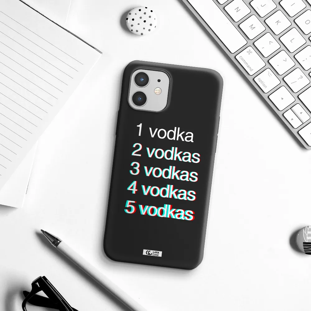 Vodka Apple iPhone 12 mini Silicone black Case
