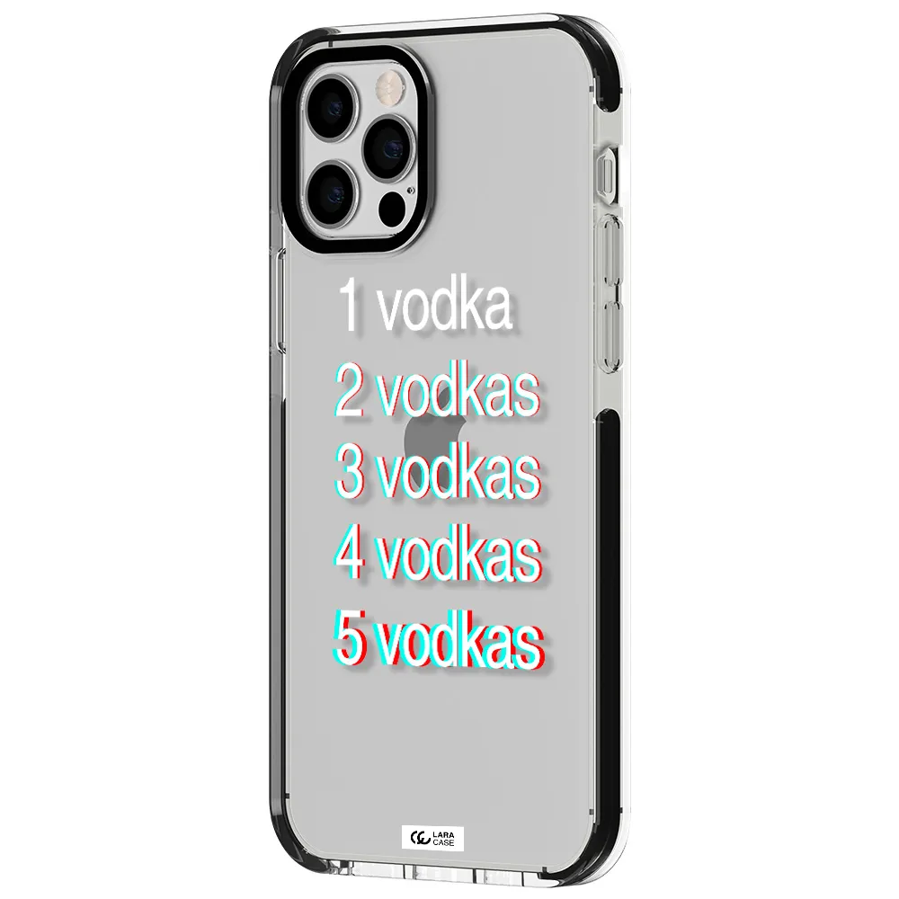 Vodka Apple iPhone 12 pro impact black border Case