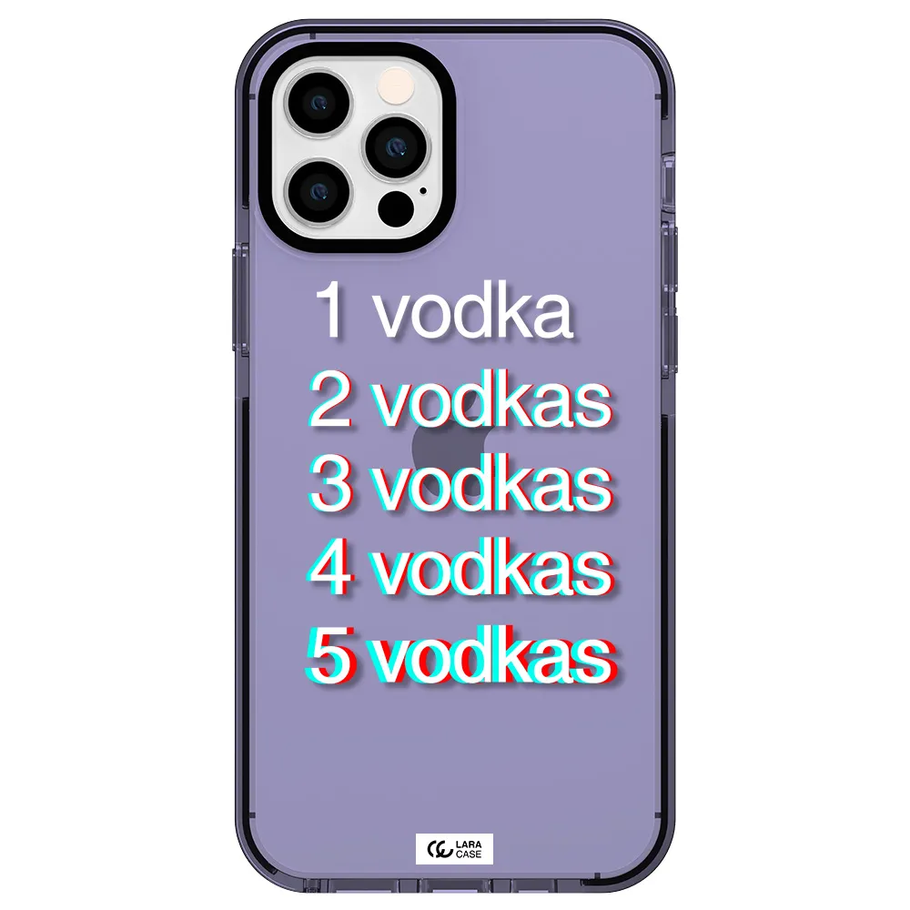 Vodka Apple iPhone 12 pro impact Lilac Case