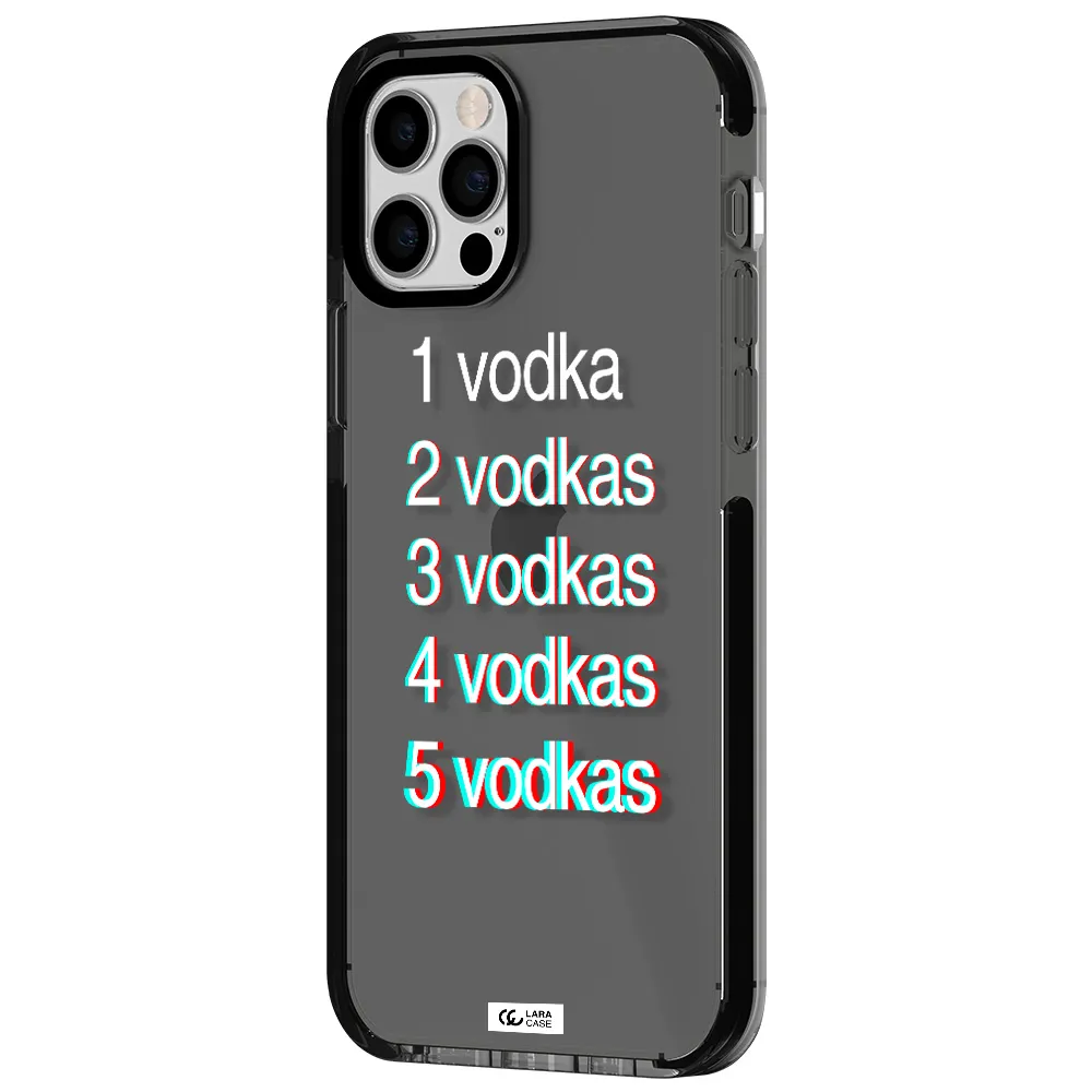 Vodka Apple iPhone 12 pro impact Smoke Black Case
